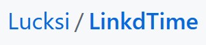 github.com/Lucksi/LinkdTime